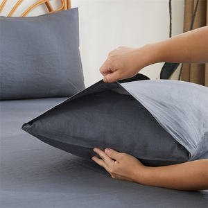 Funda de Almohada de <span class=keywords><strong>Lino</strong></span> Francés Prelavada, Acogedora y Suave, en Varios Colores, Estilo Rústico Vintage - Product Image 5