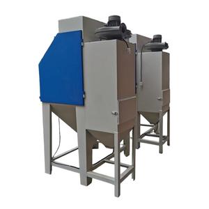 Compact Dust Free Dry <b>Sandblasting</b> Cabinet Industrial Sand Blasting Machine with Motor for Manual Burnishing Metal Rust Removal - Product Image 4