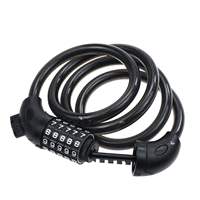 Candado de Combinación Reajustable de 5 Dígitos para Bicicleta, Ligero, Portátil, Ajustable, Antirrobo
