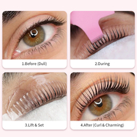 Prix d'usine – Coussinets en silicone coréens pour rehaussement de cils, sans colle, style fileté, 4 couleurs, pour permanente de cils