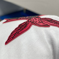 Écussons thermocollants personnalisés en silicone écologique avec logos 3D en relief, étiquettes de vêtements sérigraphiées et autocollants de marque pour vêtements