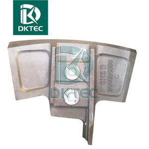 อะไหล่เครื่องจักรก่อสร้าง BHS ชิ้นส่วนเครื่องผสมคอนกรีต แผ่นรองด้านล่างและใบกวนแบบหล่อขึ้นรูป - Product Image 6