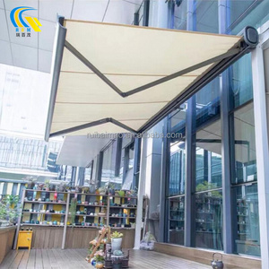 مصنع في الهواء الطلق سبائك الألومنيوم الكهربائية للطي كامل مربع المظلات تلسكوبية لاستخدام الفناء مربع المظلات نوع للباحات - Product Image 4