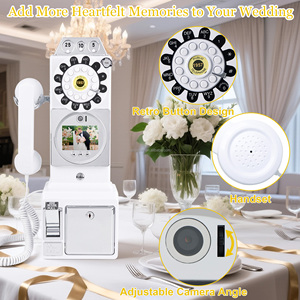 2025 Feiyaqi F17 Video di nozze con 1080P Audio 32GB memoria-Vintage decorazione cabina telefonica - Product Image 3