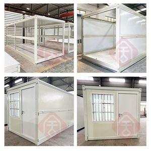 Unità abitativa pieghevole dal vivo camere mobili Wpc pannello <span class=keywords><strong>a</strong></span> parete piatto pieghevole casa contenitore - Product Image 6