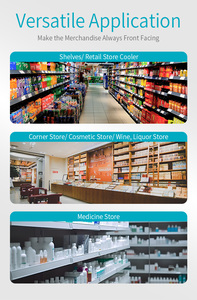 Tự động cửa hàng bán lẻ siêu thị nhựa trọng lực tự thức ăn Kệ con lăn trượt uống kệ cho mát - Product Image 4