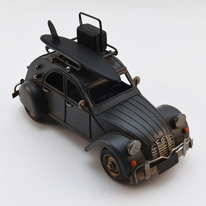 <span class=keywords><strong>Coche</strong></span> de Juguete Retro Hecho a Mano, Modelo Vintage <span class=keywords><strong>en</strong></span> Miniatura, Adorno Decorativo para el Hogar, <span class=keywords><strong>Coche</strong></span> de Viaje Retro Negro de Hierro Fundido - Product Image 1