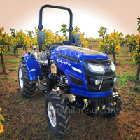 Lansu 60HP Mini tracteur diesel pour petite ferme cultivateur compact utilisé avec prise de force et sous-sol Machine agricole efficace