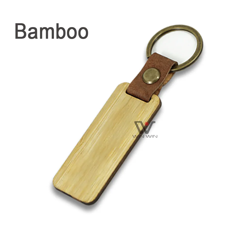 Hot bán thời trang bằng gỗ vòng chìa khóa tùy chỉnh xe Keychain da Keychain