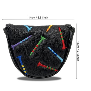 Couvre-têtes de clubs de golf en cuir avec logo personnalisé pour driver et <span class=keywords><strong>putter</strong></span> - Product Image 4