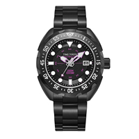 Reloj de Pulsera de Buceo TIME TOKEN para Hombre, Movimiento Mecánico SEIKO, 300 m, Superluminoso, Acero Inoxidable 316L