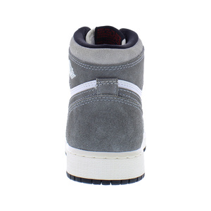 Zapatillas de baloncesto Nike Air Jordan 1 Retro High Original Suede GS para niños, color negro, rojo fuego y blanco - Product Image 3
