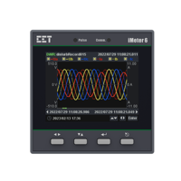 CET IMeter 6 Moniteur de qualité de l'énergie triphasé classe 0.2S avec écran LCD couleur industriel et Ethernet pour application BACnet/IP