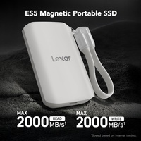 Disque dur externe portable Lexar ES5 PSSD 1 To 2 To SSD magnétique pour USB-C Compatible avec les smartphones et les PC