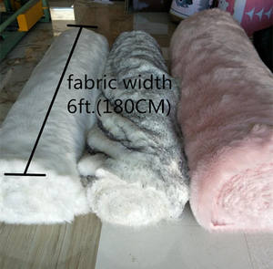 Rouleaux de textile en <span class=keywords><strong>fausse</strong></span> <span class=keywords><strong>fourrure</strong></span> lavable blanc noir rose violet - Product Image 2