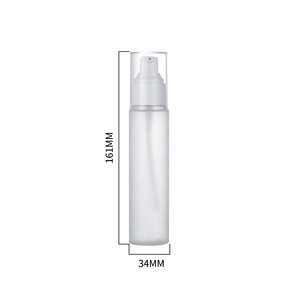 HD-186 Cosmetic Spray <b>Bottle</b> 80ML Frost Finish Plastic <b>Pump</b> Dispenser Cylinder Shape - Product Image 5
