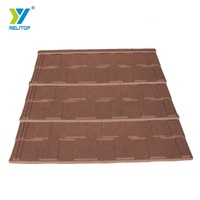 Tejas Metálicas con Recubrimiento de Piedra de Color Azul Océano para Decoración de Techos de Edificios, Tipo Teja, Precio Ghana, Venta al por Mayor de Fábrica