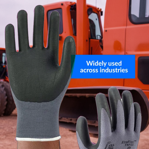 High Grip Nitrile Palm Coating Safety <b>Gloves</b> for Oilfield & Industrial Work Impact Protection - Product Image 1