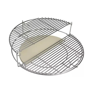 Matière métallique Durable, 2 niveaux, 21 pouces, Double niveaux, grille de cuisson en demi-lune, <span class=keywords><strong>Kamado</strong></span>, <span class=keywords><strong>accessoires</strong></span> de cuisine - Product Image 3