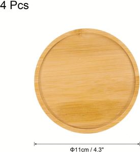 Posavasos Ecológicos de Bambú Natural con Grabado Láser, Logotipo Personalizado, Clásicos, de Alta Calidad, en Stock, Muestras Gratis, Regalo en Blanco - Product Image 2