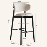 Chaises de Salle à Manger Très Vendues, Hauteur Comptoir pour Îlot de Cuisine, Tabourets de Bar Modernes Simples