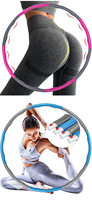 Cerceau de fitness lesté réglable en plastique écologique TTSPORTS pour l'entraînement de la taille et l'exercice à domicile