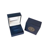 Boîte d'emballage de bijoux en cuir PU avec fenêtre transparente de luxe avec logo personnalisé bague pendentif collier bracelet