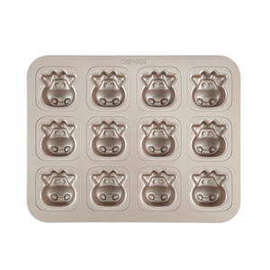 Nuovo di Fabbrica 12 Tazza Speciale Forma di Mucca Non-stick Vassoio Della Torta per la Cottura - Product Image 3