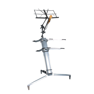 Kool Sound 1.2M Multifunctional Silver Keyboard <strong>Stand</strong> with Mic &amp; <strong>Music</strong> <strong>Stand</strong> for Musical Instrument Players - Product Image 6