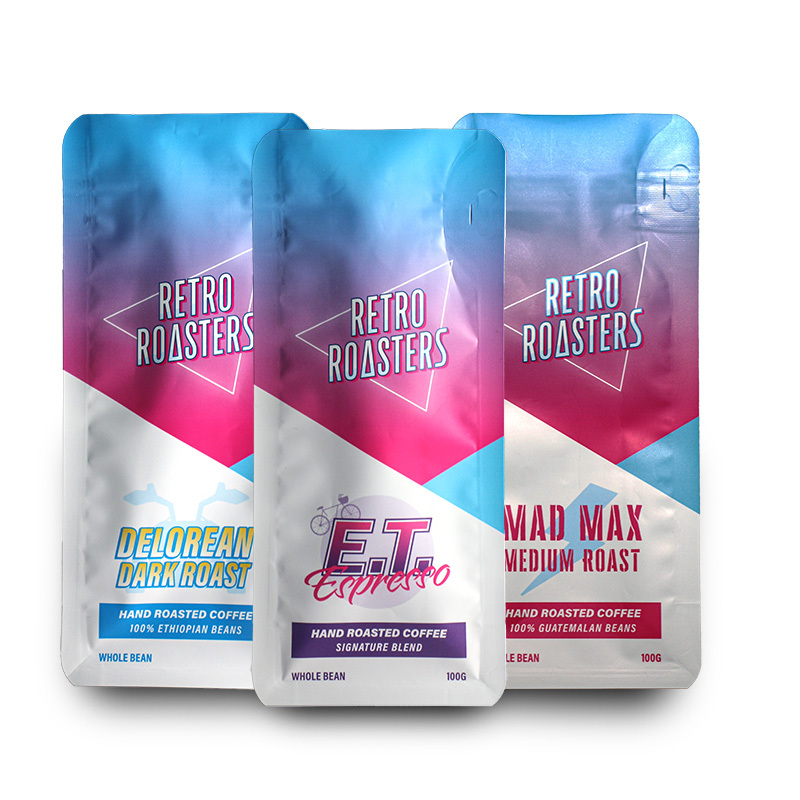 Smell Proof Biodegradable Flat Bottom Bags