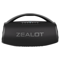 Altavoz Subwoofer ZEALOT de 80W, Altavoz Portátil Impermeable con Luz RGB y Asa para Exteriores S97