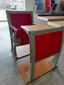 โรงเรียนประถมศึกษาโรงเรียนบันไดบรรยายฮอลล์เก้าอี้สองที่นั่งมหาวิทยาลัยบันไดเก้าอี้โต๊ะและเก้าอี้โรงเรียนชุดไม้ - Product Image 3