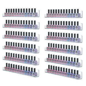Rak dinding cat kuku akrilik Bening, tempat cat kuku <span class=keywords><strong>Display</strong></span> 15 inci 12 buah - Product Image 1