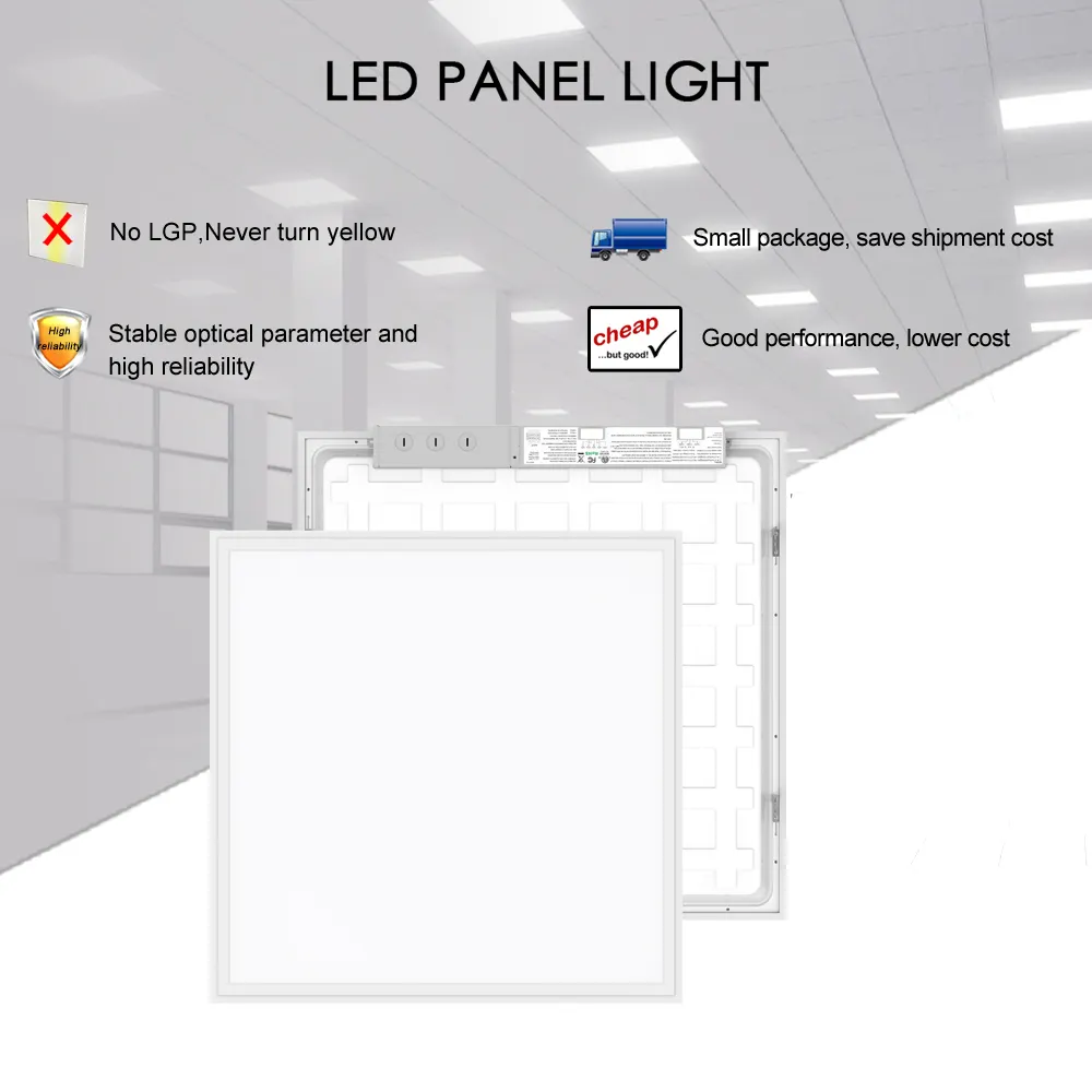 Alite Tuya Wifi Smart Umgebungs licht Quadratische Unterputz-LED-Decken leuchte für Wohnzimmer Büro Innen beleuchtung