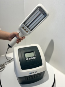 Uvb Lamp Narrowband Uvb Phototherapy Double Lamps KN-4006BL Free Hands Vitiligo Psoriasis UVB Lamp Best Price - Product Image 5