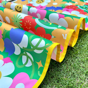 Mini tapis de plage pliable extra large pour l'extérieur, imperméable et résistant au sable, directement de l'usine, pour pique-nique, camping - Product Image 3
