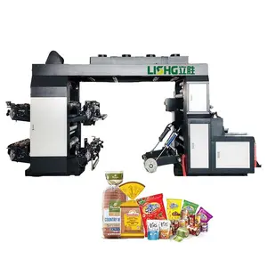 4 colors High Speed Stack Type BOPP PE PET OPP Plastic Bag Flexo/Flexographic Printing Machine