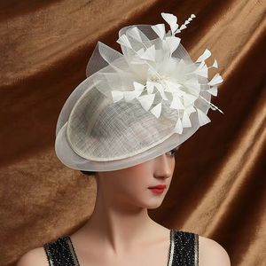 الكمال ساحر قبعة زهرة سيناماي شرائط الريش عقال ، كينتاكي ديربي الزفاف الشاي حزب فاسكيتر - Product Image 2