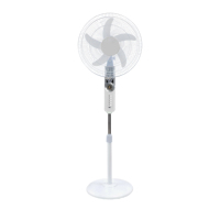Ventilateur sur pied électrique AC/DC 12V avec moteur en cuivre, 3 vitesses réglables, 16/18 pouces, avec lumière LED et USB