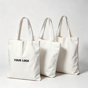 Sac en toile de coton personnalisé grand format avec logo estampé à chaud pour événements professionnels, cadeaux clients et promotion sur la plage - Product Image 1