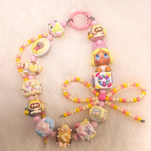 Offizielles POP MART New Year Sitting Pose Telefon Charm Alloy Zubehör mit abnehmbarem Lanyard