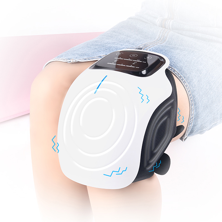 Máquina de masaje de rodilla eléctrica de alivio del dolor portátil con terapia de calefacción eléctrica infrarroja y láser