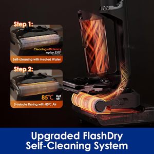 Nettoyeur de sols <span class=keywords><strong>Tineco</strong></span> <span class=keywords><strong>Floor</strong></span> ONE S7 Stretch Ultra sans fil, aspirateur eau et poussière 21000Pa HEPA, 180° ° Câble plat anti-emmêlement - Product Image 2