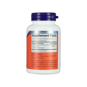 Suplementos de Ácido Hialurónico 100 Mg para el Soporte de las Articulaciones y la Salud de la Piel, 120 Cápsulas Vegetales - Product Image 3