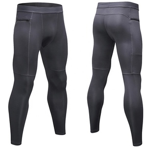 Compressione in Nylon Spandex Full Length palestra allenamento Fitness pantaloni da basket stampati su misura Leggings stretti per <span class=keywords><strong>uomo</strong></span> Sport - Product Image 1
