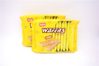 En gros Chinois Snack Croustillant Gaufrette Au Chocolat Biscuits Doux Matcha Cacahuète Biscuit Lait Saveur Farine De Blé Roulé Étain Sac Carton
