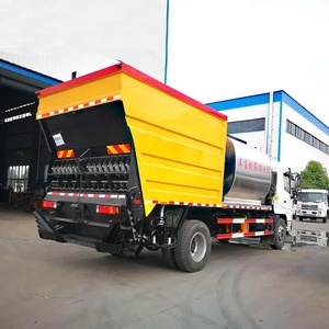 Nouveau camion pulvérisateur d'asphalte et de gravier Shacman 4x2 avec système de distribution synchrone pour la construction routière - Product Image 5