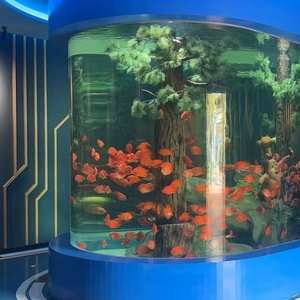 Réservoir de poissons d'aquarium en acrylique personnalisé, grand réservoir d'aquarium moderne et bon marché, aquarium décoratif en acrylique - Product Image 1