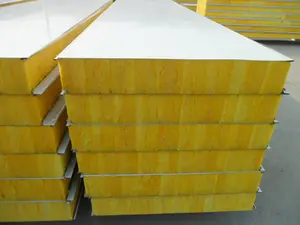 Hot Sale Sandwich Panel Fireproof Glass Wool Sandwich Panel Price M2 Roof EPS Sandwich Panel