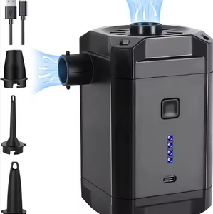 Pompe à air extérieure haute puissance Quick Fill 5200 mAh pour équipement gonflable <span class=keywords><strong>de</strong></span> plage et piscine, en plastique sûr, pour activités <span class=keywords><strong>de</strong></span> loisirs, <span class=keywords><strong>sac</strong></span> sous vide - Product Image 1